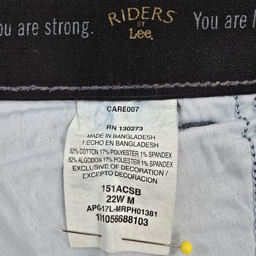 Riders by Lee Women's Capri Jeans Plus Size 22W - Picture 5 of 7